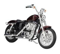 flrian Compatible with Harley 2018 Forty Eight Special, 2014 Sportster Iron 883, 1:18 Motorcycle Model Souvenir Collection Mini Bicycle Ornament Gift Vehicle Sculpture(Red)