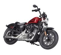 flrian Compatible with Harley 2018 Forty Eight Special, 2014 Sportster Iron 883, 1:18 Motorcycle Model Souvenir Collection Mini Bicycle Ornament Gift Vehicle Sculpture(48 white)