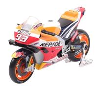 flrian Compatible with Hon-da 2021 RC213V Repsol # 44, # 93 Marc Marquez, 1/18 Small sized motorcycle model Copy of racing bike Locomotive ornaments commemorate(No.93)