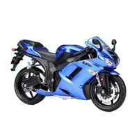 flrian Compatible With Kawasaki, KX 450F, Z900RS, 1:12 Large Size Motorcycle Models Vehicle Simulation Parts Valentine's Day Gift Locomotives Dress Up(ZX-6R blue)