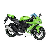 flrian Compatible With Kawasaki, Ninja ZX-14R, KX 450F, 1:12 Large Size Motorcycle Models Vehicle Simulation Parts Valentine's Day Gift Locomotives Dress Up(ZX-10R green)