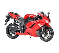 flrian Compatible with Kawasaki Z9000RS Cafe, ZX-10R, KX 450F, 1:12 Motorcycle Classic Model Die-cast Vehicle Replica Collectible Bike Model Gift Static Ornament Simulation Car(ZX-6R)