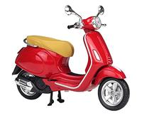 flrian Compatible with Vespa Primavera 150 1:12 Scooter Model Ornament Classic Motorcycle Replica Static Die Casting Collect Souvenirs Gift Multicolored(Red)