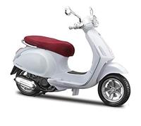 flrian Compatible with Vespa Primavera 150 1:12 Scooter Model Ornament Classic Motorcycle Replica Static Die Casting Collect Souvenirs Gift Multicolored(White)