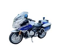 flrian Compatible With Yamaha, FJR1300 1:18 Police Car Motorcycle Model Simulated Car Ornaments Collection Camera Props Cake Decoration(R1200 RT2)