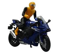 flrian For Yamaha YZF-R1 1:18 Die-cast Motorcycle Model Toy Sports Bike Replica And Rider Motorbike models(Blue)