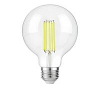 FLSNT E27 Screw Bulb 200W Equivalent, 3000LM Ultra Bright LED Light Bulb, 18W G125 LED Edison Screw Bulb, 6500K Cool White, Non-Dimmable, Clear Glass, Pack of 1