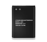 FLSTOR Battery for AVM Fritz!Fon C6, Li-Ion Battery Compatible with AVM Fritz!Fon Telekom A051 Telekom, Pack of 2