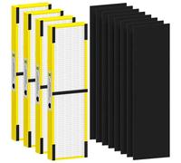 FLT4825 HEPA Filter B Replacement for Guardian Air Purifier AC4825 AC4300 AC4800 AC4900 AC4850, 4 True HEPA Filters & 8 Activated Carbon Pre-filters