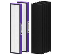 FLT5250PT True HEPA Replacement Filter Compatible with G-Guardian Air Purifier Filter C Pet AC5250PT AC5000E AC5300B AC5350W AC5350B CDAP5500, 2 True HEPA with 6 Carbon Pre-Filter