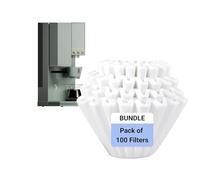 FLTR PUR - X Bloom Coffee maker Paper Filters - 100 COUNT - Engineered Specifically for the X Bloom Automatic Pour Over Brewer, FSC Certified - Premium Material