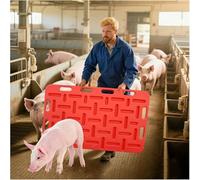 FLTRGO Portable Animal Guide Panel, Thickened Livestock Management Panel with Handle, Safety Hog Panels with Groove Design Reduces Impact, Livestock Barrier to Guide Animals~/