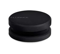 Fluance HiFi Vinyl Record Weight Stabilizer High Mass 760 gram Steel LP Disc Turntable Accessory with Antiresonance Rubberized Coating and Protective Velvet Pad for Vibration Damping (RW03)