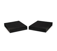 Fluance High Density Acoustic Foam Isolation Pads for Bookshelf Speakers and Studio Monitors, 8.5" x 6.35", Improved Sound, Vibration Damping, Multiple Listening Angles - Pair (SP03)