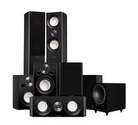 Fluance Reference Surround Sound Home Theater 7.1 Channel Speaker System including 3-Way Floorstanding Towers, Center Channel, Surrounds, Rear Surrounds and DB10 Subwoofer - Black Ash (X871BR)