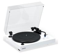 Fluance RT84 Reference High Fidelity Vinyl Turntable Record Player with Ortofon 2M Blue Cartridge, Speed Control Motor, High Mass MDF Wood Plinth, Vibration Isolation Feet - Piano White
