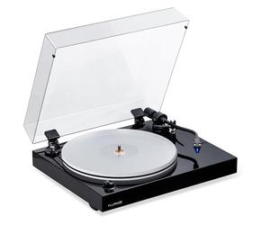 Fluance RT85 Reference High Fidelity Vinyl Turntable Record Player with Ortofon 2M Blue Cartridge, Acrylic Platter, Speed Control Motor, Solid Wood Plinth, Vibration Isolation Feet - Piano Black