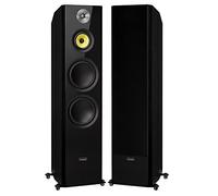 Fluance Signature HiFi 3-Way Floorstanding Tower Speakers with Dual 8" Woofers for 2-Channel Stereo Listening or Home Theater System - Black Ash/Pair (HFF)