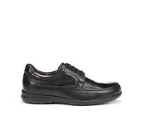 Fluchos | Men's Shoes | 8498 Chestnut Bird-STK- | Premium Cowhide Leather Shoe | Lace-up Closure | Rubber Floor, Black Black 000, 10 UK