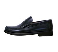 Fluchos Stamford: Lightweight Black Leather Dress Loafers For Men F0047