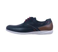 Fluchos Ulises: Men's Blue Leather Shoes With Removable Insoles F0519