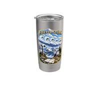 FLUCTUS Study Cloud Atlas Observation Stainless Steel Insulated Tumbler