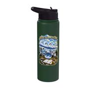 FLUCTUS Study Cloud Atlas Observation Stainless Steel Insulated Water Bottle