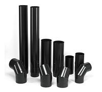 Flue Pipe 500 mm x 4 inch 100 mm Diameter by StoveMaestro Black Stove Pipe for Wood Log Burning Stove