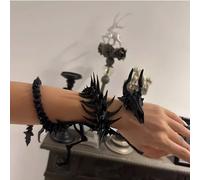 FLUEFOWL 3D Printed Skeleton Dragon, 18in Dragon Inside Fidget Toys for Adults, 3D Printed Articulated Dragon, Posable Flexible Crystal Dragon Toys for Autism/ADHD (Black)