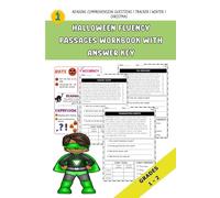 Fluency Passages Workbook | Reading Comprehension Questions | Practice | Tracker | Winter | Christmas | Halloween