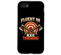 Fluent in Axe Throwing Norse Viking Thrower Nordic Humor Case for iPhone SE (2020) / 7/8