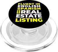 Fluent In English Spanish And Real Estate Listing PopSockets PopGrip for MagSafe