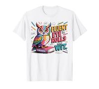 Fluent in Eye Rolls and Sarcasm for Funny Owl Lovers T-Shirt