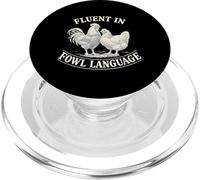 Fluent In Fowl Language Funny Chicken Rooster Hen Pun PopSockets PopGrip for MagSafe