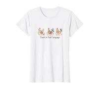 Fluent in Fowl Language,Watercolor Folk-art Hen,Chicken Lady T-Shirt