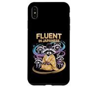 Fluent In Japanese Raccoon Kimono Funny Design Case for iPhone XS Max