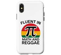 Fluent in Math and Reggae Funny Pi 3.14 Mathematics Geometry Case for iPhone X/XS