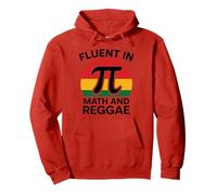 Fluent in Math and Reggae Funny Pi 3.14 Mathematics Geometry Pullover Hoodie