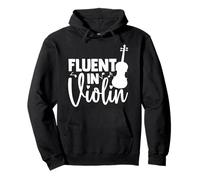 Fluent In Violin - Funny Music Lover - Fiddler Violinist Pullover Hoodie