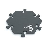 FluentPet HexTile - Dark Gray | Accessory Dog and Cat Button Learning Kits | Can Hold Up to 6 Buttons | Soft, Durable, and Non-Slip | Gift for Pet Lovers | Comes in 12 Colors