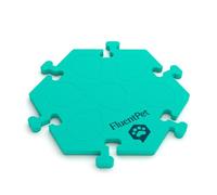 FluentPet HexTile - Green | Accessory Dog and Cat Button Learning Kits | Can Hold Up to 6 Buttons | Soft, Durable, and Non-Slip | Gift for Pet Lovers | Comes in 12 Colors