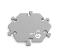 FluentPet HexTile - Light Gray | Talking Dog and Cat Button Mat | Can Hold Up to 6 Buttons | Soft, Durable, and Non-Slip | Gift for Pet Lovers | Buttons Sold Separately