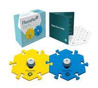 FluentPet Sound Button Tester Kit - Dog Buttons for Communication - Compact Talking Buttons for Dogs and Cats - Dog Talking Button Set with 2 Recordable Buttons and 2 Compact HexTile Soundboard Mats