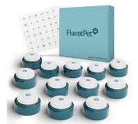 FluentPet Speak Up Button with Clearer Upward-Facing Sound -Recordable Buttons with Batteries Included & Premium Audio for Dogs & Cats - Easy-to-Press Training Dog Buttons (6)