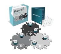 FluentPet Speak Up Get Started Kit w/Clearer Upward-Facing Sound -Dog Buttons for Communication with 6 Buttons, Batteries & 3 Hextiles Mats - Cat & Dog Training Talking Pet Buttons Gift Set