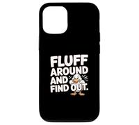 Fluff Around And Find Out Angry Duck Meme Case for iPhone 12/12 Pro
