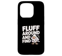 Fluff Around And Find Out Angry Duck Meme Case for iPhone 15 Pro