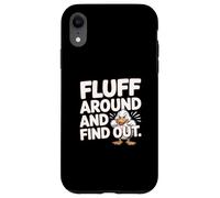 Fluff Around And Find Out Angry Duck Meme Case for iPhone XR