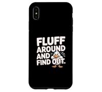 Fluff Around And Find Out Angry Duck Meme Case for iPhone XS Max