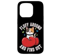 Fluff Around And Find Out - Funny Boxing Calico Cat Meme Case for iPhone 15 Pro